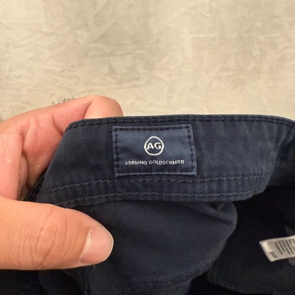 AG Adriano Goldschmied The Everett Pants Mens 33x32 (34x29) Black Slim Straight - Picture 4 of 14